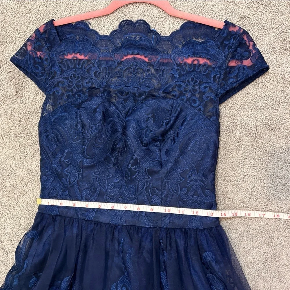 CAP SLEEVE BAROQUE STYLE TEA DRESS NEW - Picture 5 of 9